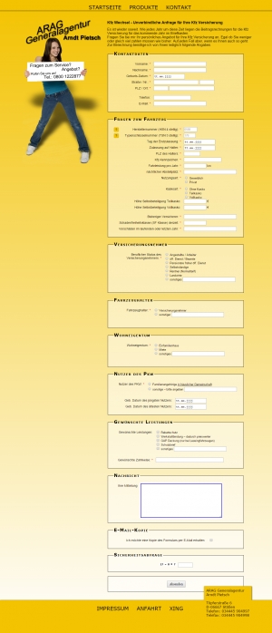Formular Komplettansicht