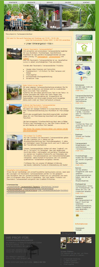 Website Komplettansicht