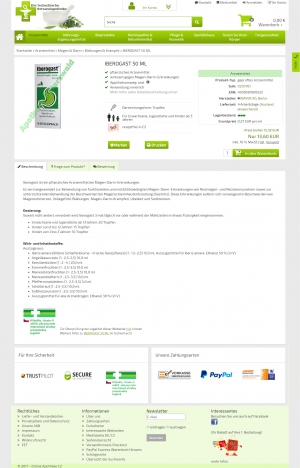 Produktseite Komplettansicht